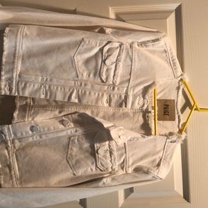 Paige Denim jacket w frayed hems